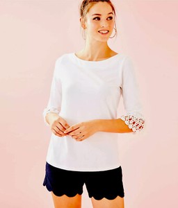 lilly pulitzer waverly ruffle top