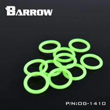 Barrow G1/4'' Green Black Silicone Seal O-ring 10pcs/set Liquid Cooler System 