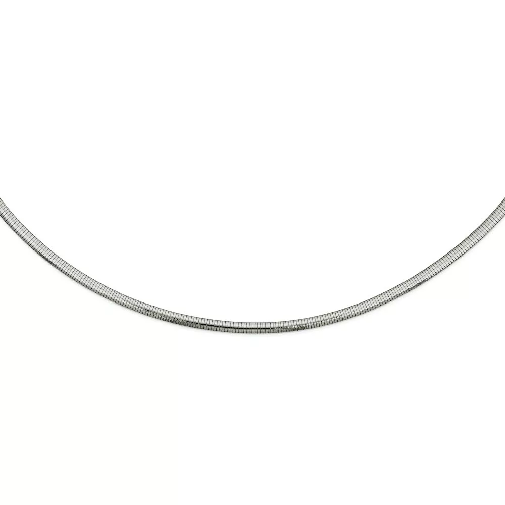 Stainless Steel 6mm Omega Necklace eBay