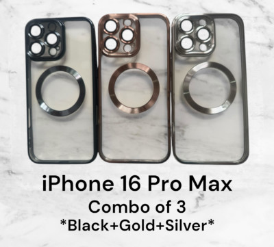 Combo 3~Apple iPhone 16 Pro Max Cases~Lens cover~Magnetic Mag Safe~Shockproof