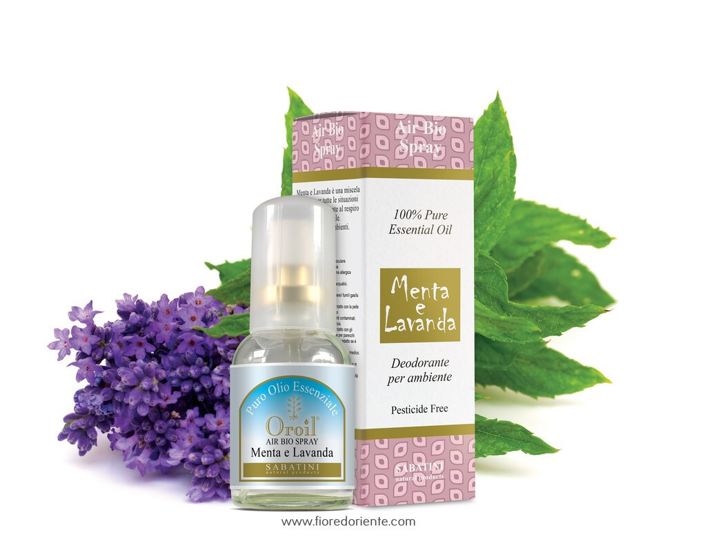 Menta e Lavanda Air Bio Spray, Profumatori naturali per ambiente