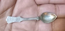Vintage SAFRAN Sterling Silver Spoon Pin Brooch