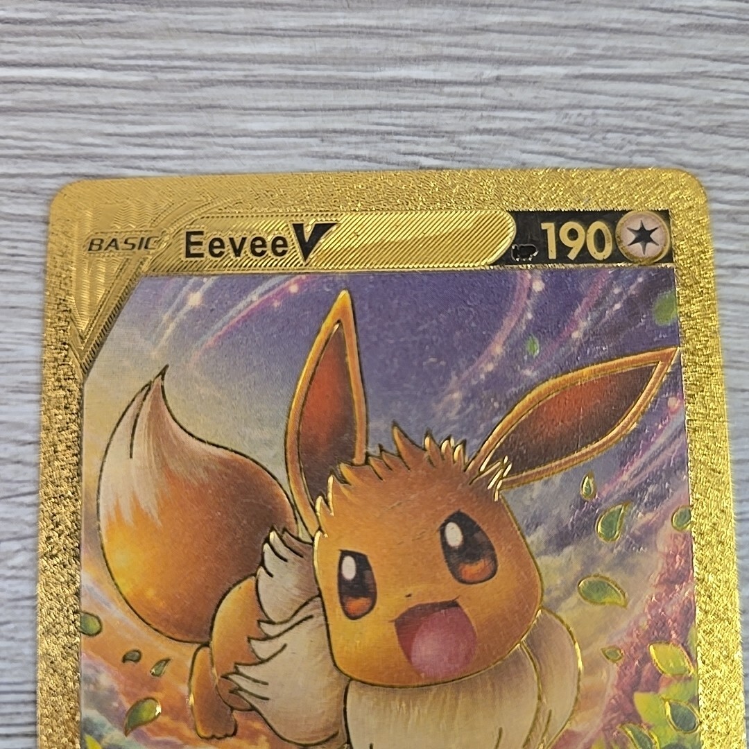Eevee V HP 190 Brave Buddies Goldfoil Fanart Card | eBay