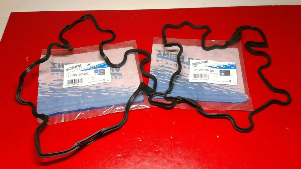 Junta de cubierta de válvula de motor Mercedes izquierda y derecha C CLK E320 ML SLK Victor Reinz Foto 4 de 4