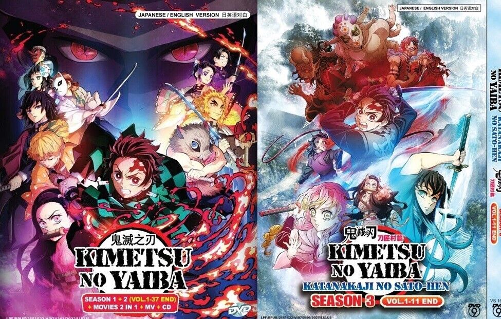 Demon Slayer/Kimetsu No Yaiba DVD Anime Series Season 1(Eps. 1-26