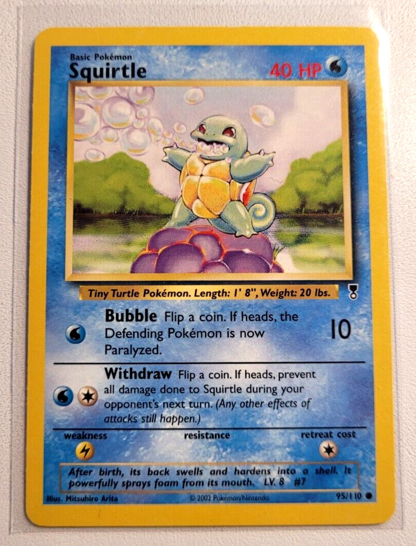 Pokemon Single Legendary Collection Squirtle Common 95/110 NM/M Condition