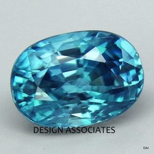 6x4 MM OVAL CUT FANTASTIC WORLD TOP OCEAN BLUE ZIRCON CAMBODIA AAA 176652 