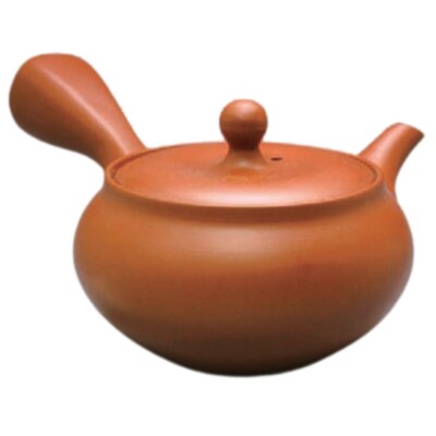 Teapot Kyusu Tokoname - MORIMASA - Orange - 270 ml cc - Stainless Mesh - Plain
