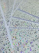 Platinum White Sparkle PVC Bathroom Cladding Ceiling Panels Shower Wet Wall