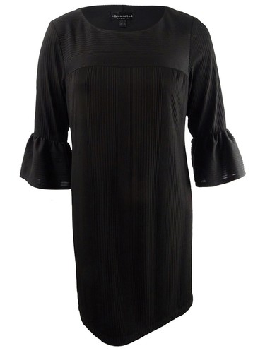 Ruffle-Sleeve Shift Dress 