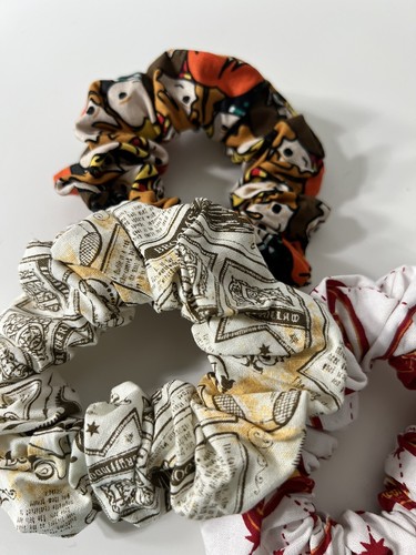 7 corbatas de pelo crujientes hechas a mano Harry Potter grandes Slytherins Gryffindor Hogwarts - Imagen 2 de 7