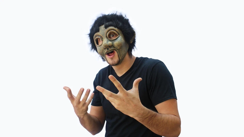 Ghoulish Productions Jimmy Puppet Latex Face Mask Horror Halloween Cosplay - Image 2 of 4