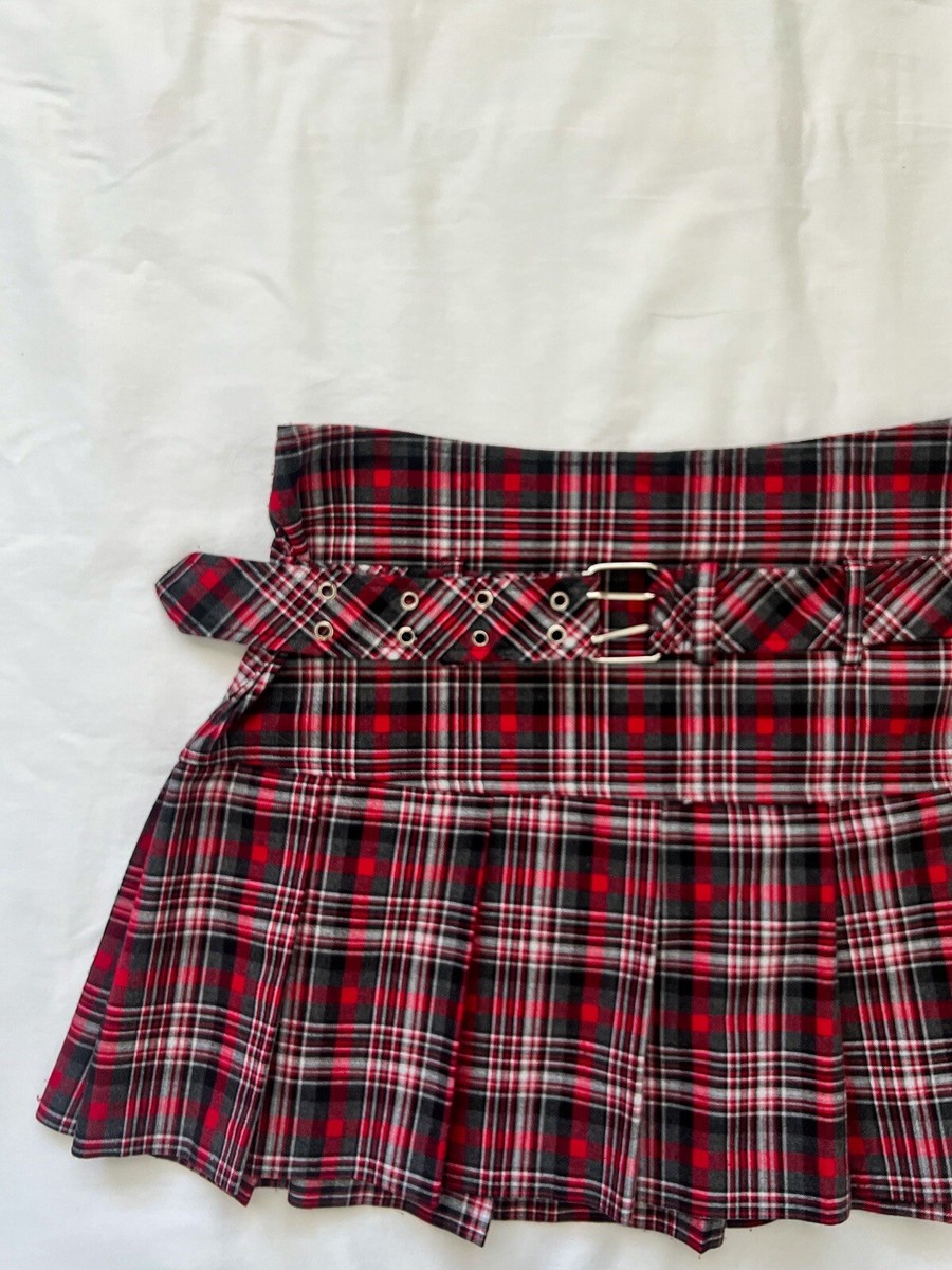 Y2K No Boundaries Plaid Pleated Mini Skirt | eBay