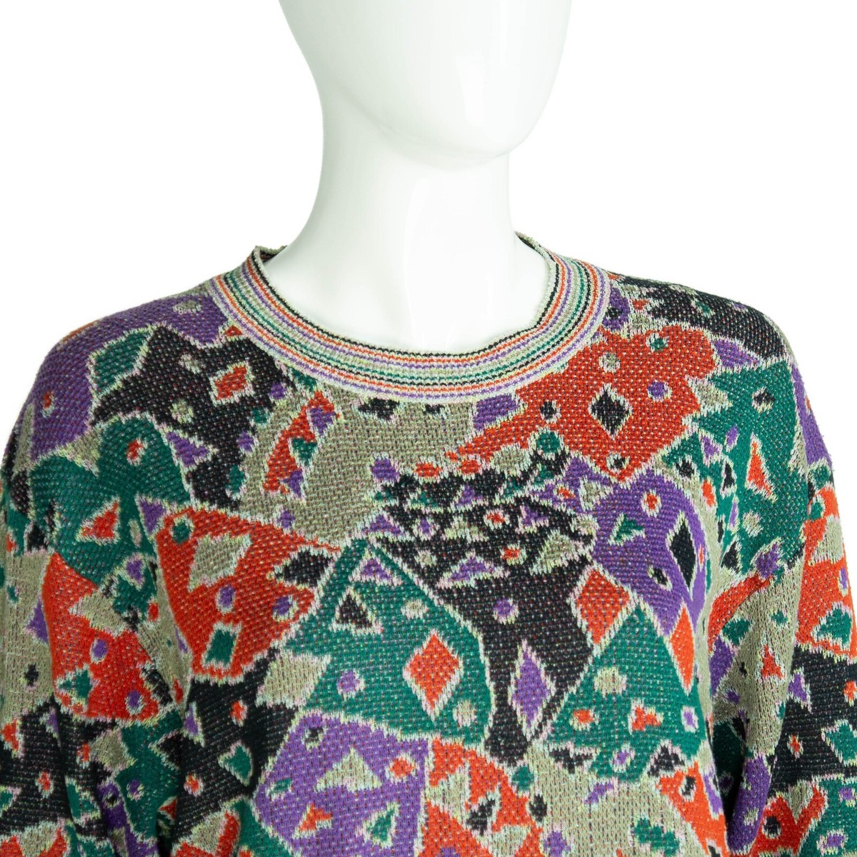 MISSONI Sport Sweater Multi Color Vintage 90s | eBay