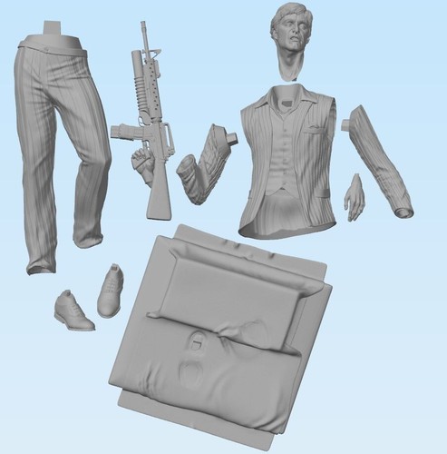SCARFACE - Tony Montana - Al Pacino Resin Model / Figure / Statue Fan Art - Picture 4 of 5