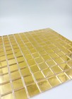 Gold Mirror Mosaic Tiles 1" - 144 Pieces per 12.5" x 12.5" Tape Mounted Sheet