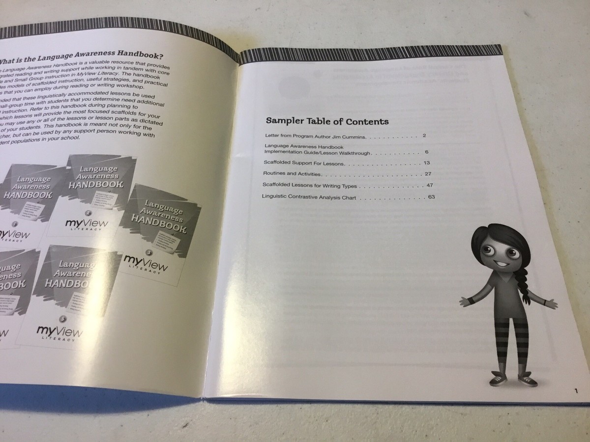 My View Literacy k-5 Language Awareness Handbook Sampler jk3 | eBay