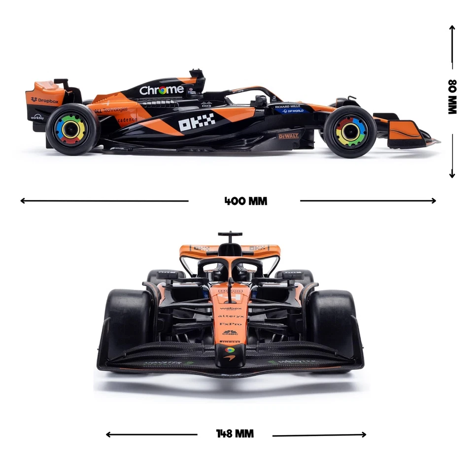 McLaren F1 Ferngesteuertes RC Auto MCL38 Maßstab 114 – 24GHz Fernsteuerung – ... - Bild 4 von 4