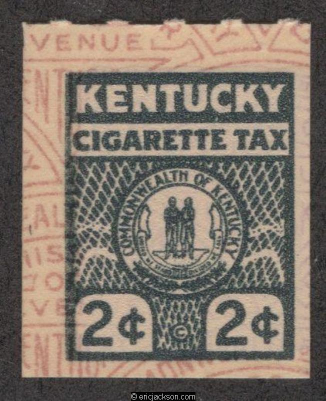 Kentucky Cigarette Stamp, SRS KY C17 mint, VF