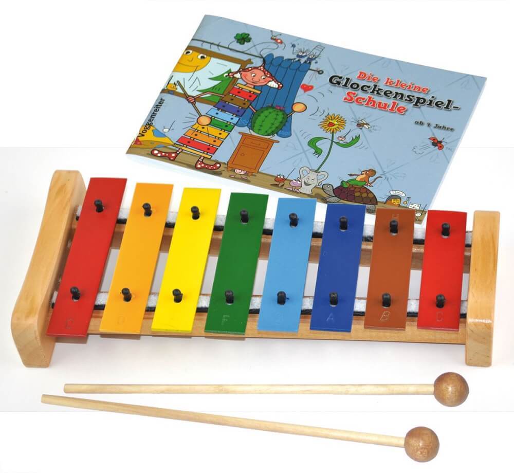 Thumbnail - Voggenreiter Buntes Glockenspielset Mit Buch Kleine Glockenspielschule