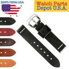 VSB Suede Vintage Hand-Stitched Leather Watch Band Strap - Standard Length - NEW