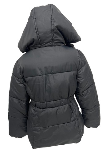 Kate Spade New York Girl's Black Hooded Zip Up Winter Puffer Coat Size 7 - Picture 3 of 13