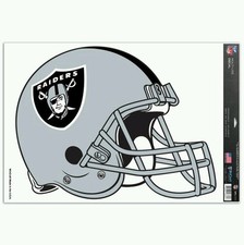 LAS VEGAS OAKLAND RAIDERS MULTI-USE HELMET DECAL 11"X17" NFL LICENSED WINCRAFT