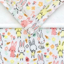Dolls Pram Cot Bedding Set - Easter Bunny Rabbits Bunnies BABY ANNABELL