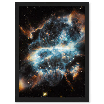 Hubble Space Telescope Planetary Nebula NGC5189 Glowing Gas Clouds Framed Art A3
