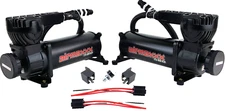 airmaxxx Dual 580 Black Compressors with 90/120 Pressure Switch Air Ride Kit