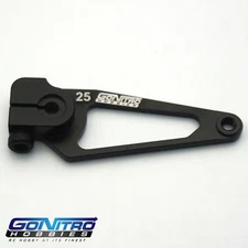 Go Nitro Hobbies 25T Aluminum A Spec Servo Arm Black Futaba / Savox