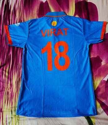 India Cricket T20I - Maglia Blu Scuro E Arancione - Foto 11