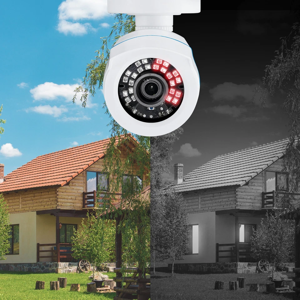 ZOSI H.265+8CH 5MP Lite DVR Sistema de Cámara de Seguridad 1080P Hogar IR Noche CCTV IP66 Foto 4 de 4