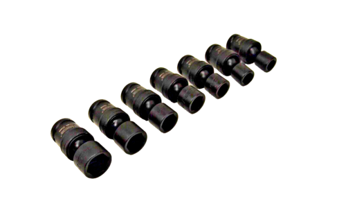 7 Pcs 1/2" Dr. Impact Socket Set Pinless Swivel Universal Metric 13 – 21mm Cr-Mo - Foto 3 di 8