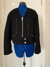 Sportmax By Max Mara - Black Oversize Bomber Suede-like Fabric (gb = 8)