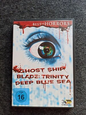 Ghost Ship + Blade: Trinity + Deep Blue Sea (3 Filme auf 3 DVDs) sehr gut !