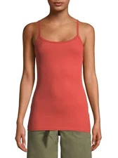 No Boundaries Women's Juniors Rib Cami Shirt LARGE 11-13 Rustic Red Super Soft 