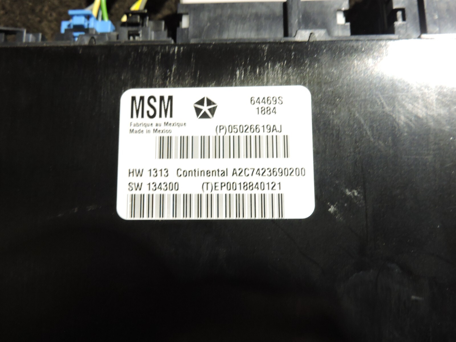 2014-2017 MASERATI GHIBLI FRONT DRIVER SEAT MEMORY CONTROL MODULE 05026619AJ