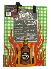 Trader Joe's Shopping Bag Reusable Tote North Carolina Lighthouses Blue Grass