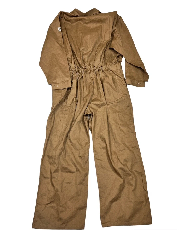 NWT Lake Land FR Coverall Beige Work Construction Welding Mechanic 56X30 - Image 4 of 4