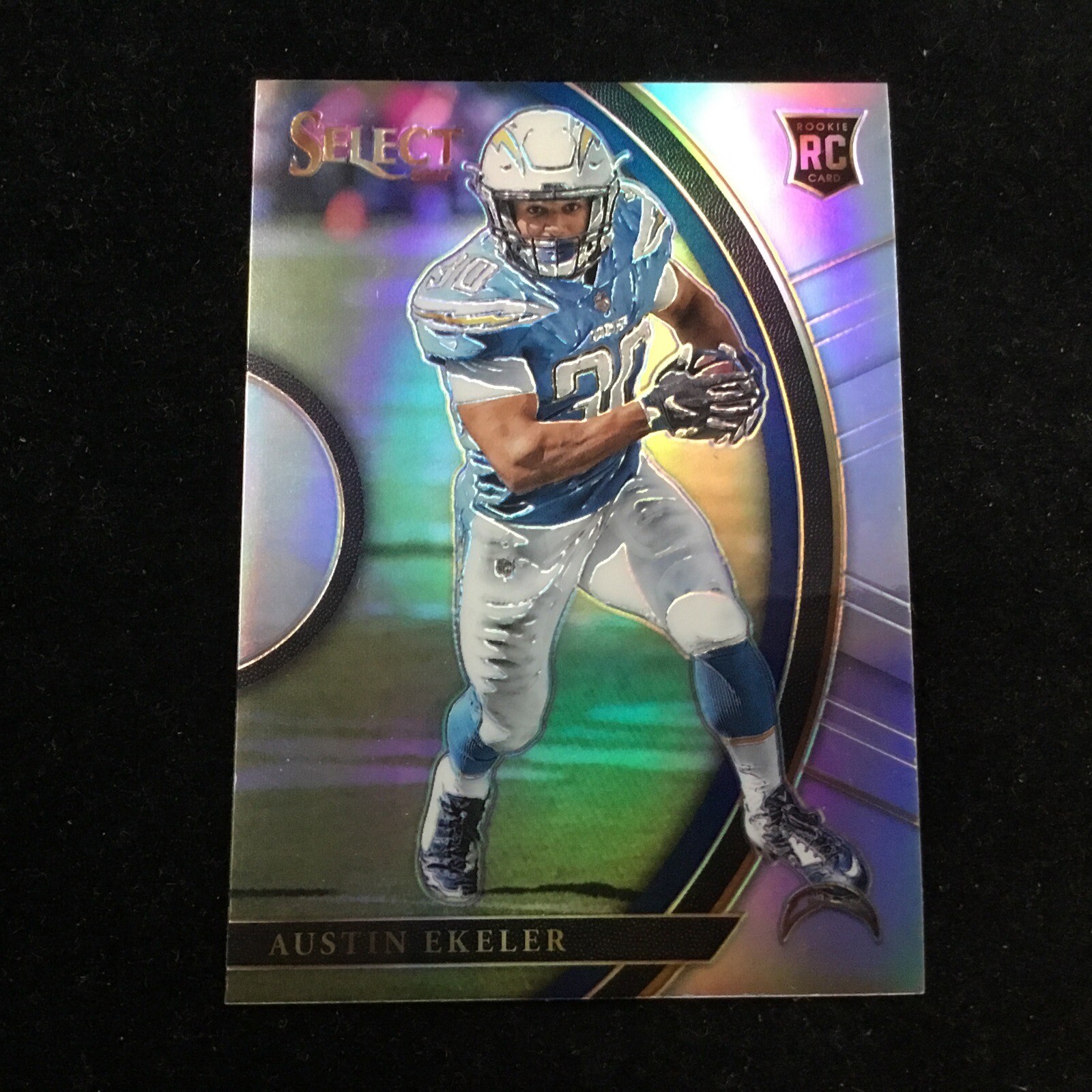 2017 Panini Select Concourse Silver Prizm #84 Austin Ekeler RC LA Chargers