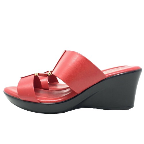 Chaussures Ouvertes A.N.A New Approach Camel - Taille 7.5 US Femme - Talon Bloc - Occasion