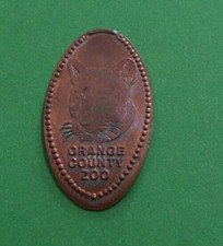 Centavo alargado del zoológico del condado de Orange California centavo de EE. UU. moneda de recuerdo Big Cat