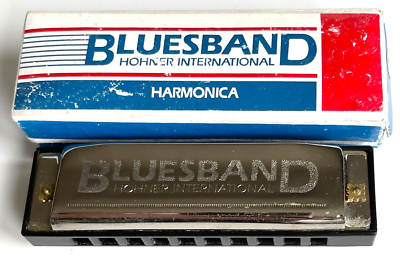 BRAND NEW VINTAGE HOHNER INTERNATIONAL BLUESBAND HARMONICA HARP IN
