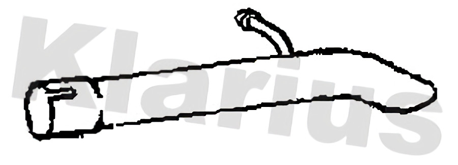 Klarius tail pipe fits Ford transit connect 1.5 1.6 13> FE1187V