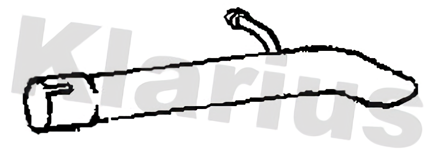 Klarius tail pipe fits Ford transit connect 1.5 1.6 13> FE1187V
