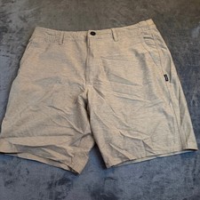 ONeill Hybrid Board Shorts Tan Heathered Stretch Casual Beach Mens size 36"