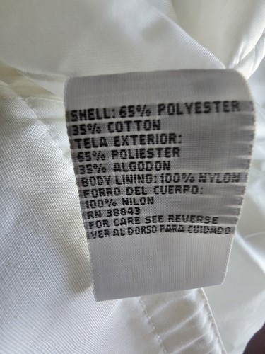 Women's Size Small White Spring Jacket by Innovations by Izzi Pre-loved - Picture 6 of 6