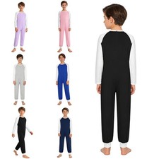 Kids Sleepwear Daily Jumpsuit Overalls Romper Costume Bodysuit Back Zipper Boys