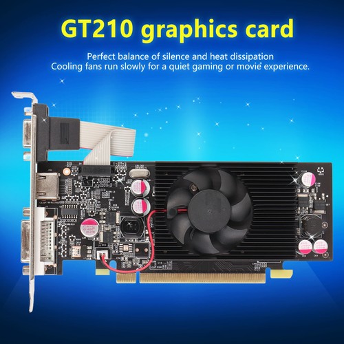 GT210 1G DDR2 64bit Graphics Card Support DVI VGA HD Multimedia Interface For Di - Picture 7 of 12